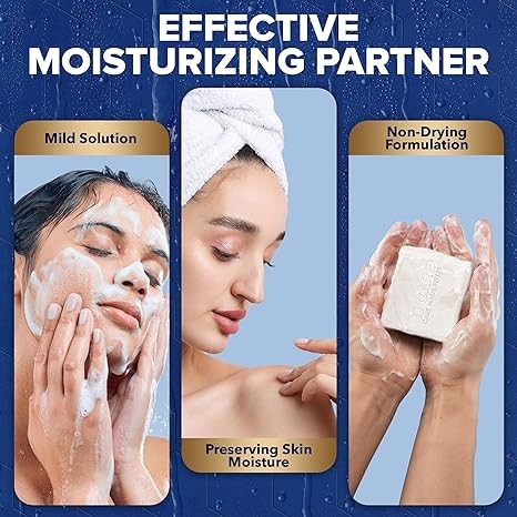 JJ CARE Goat Milk Soap (2 bars) 5 oz., Moisturizing Goat Milk Soap Bar, Best for Normal, Dry and Aging skin, Unscented Goat Milk Soap Bar, Skin Nourishing Goats Milk Natural Bar Soap