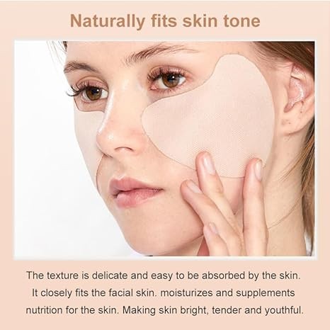 APPTI 5-Pairs Golf Patches, Outdoor UV Protection Face Patch, Golf Gel Facial Patches, Hydrating Skin Care Sunscreen Patch, Suitable for Outdoor Activities