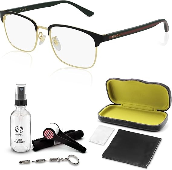 Gucci GG0934OA Designer Fashion Eyeglasses Stylish Club Master Frame Eyewear with Luxury eSHADES Kit - Embrace Sophistication and Elegance