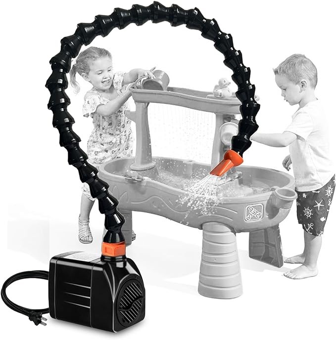 Dalema Water Table Pump,Kids Sand Water Play Table Pump,Pump & Splash Pond Water Table Accessories for Kids,Showers Game Toys for Child Toddlers Boys Girls,Single Tube