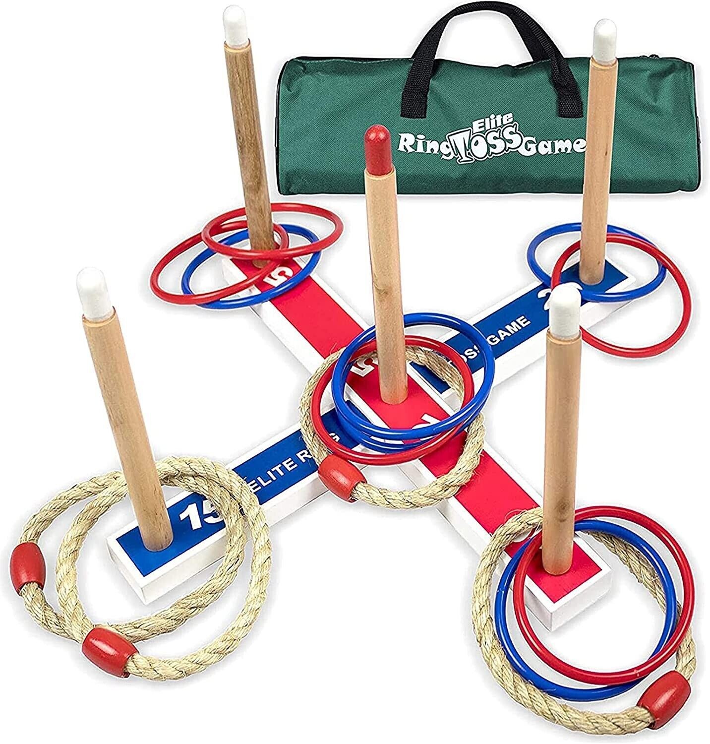 Elite Sportz Ring Toss Games for Kids Outdoor Yard Game for Adults & Family